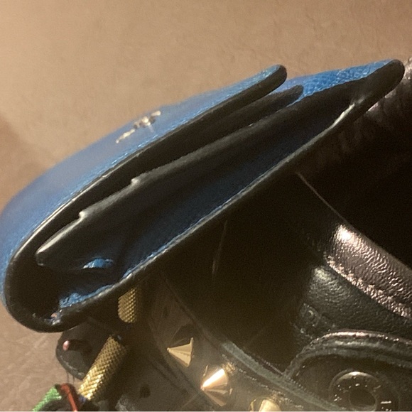 Coach Women's Leather Slim Envelope Flap Long Wallet Teal 8”x4” - Picture 11 of 14